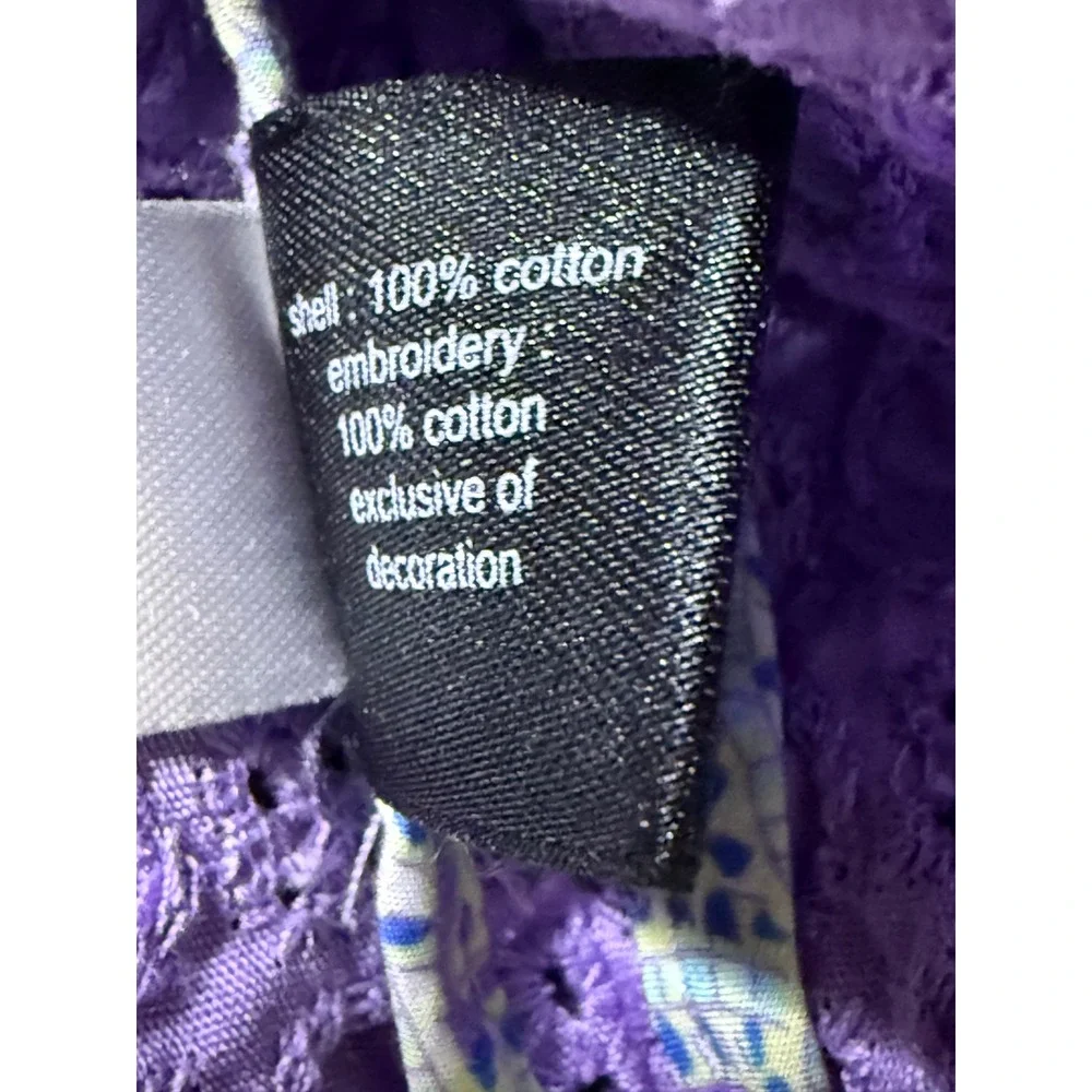 The Limited Purple Textured Embroidered Blazer‎ Jacket XS - Picture 4 of 4